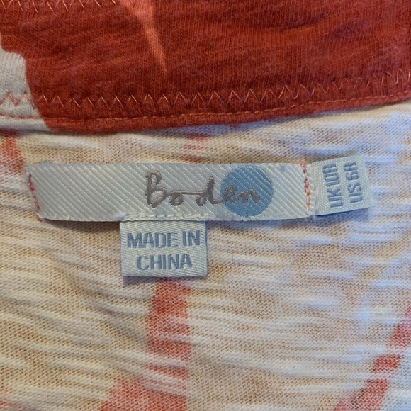 Boden Orange Floral Mini Dress - Picture 6 of 6